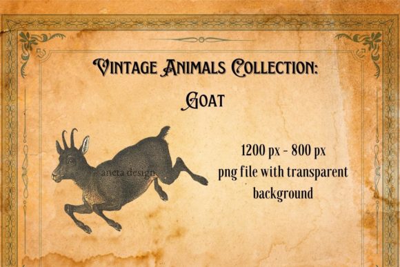 Charming Vintage Goat Illustration for Creative Projects