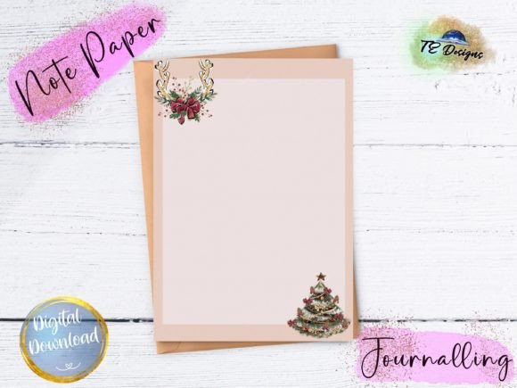 Christmas Tree Note Papers Journalling: Elevating Festive Design