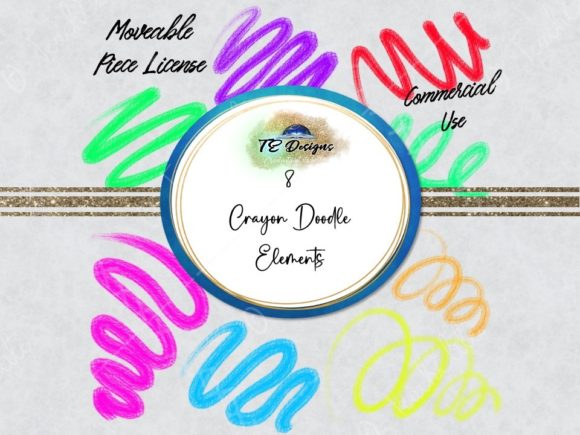 Creative Crayon Elements Clipart for Modern Design