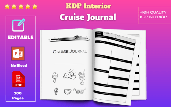 Cruise Journal | KDP Interior: A Designer's Template for Success