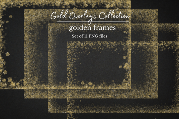 Gold Frames, Winter Overlays: Elevate Your Visual Design