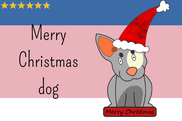 Merry Christmas Dog: Festive Graphics for Designers