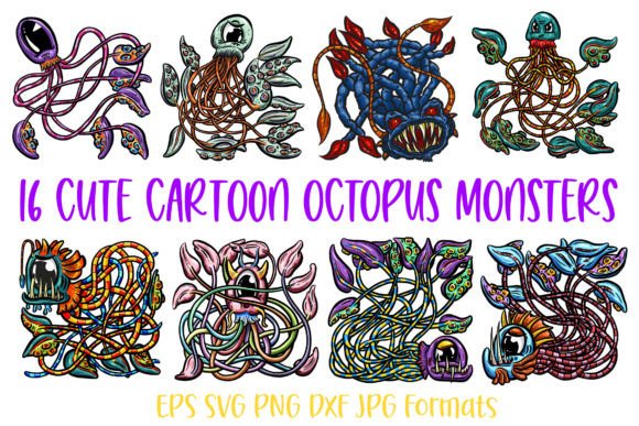 Unleashing Creative Potential with a Cartoon Octopus Tentacle Monster Sticker