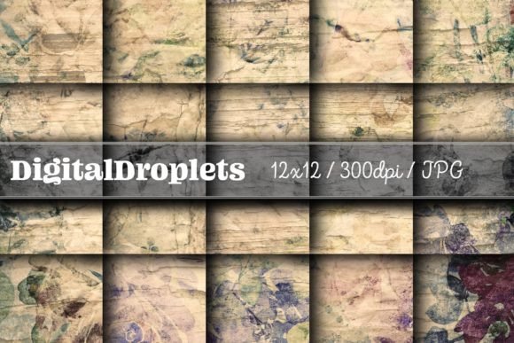 Weathered Blossoming Flowers Vol. 9: A Designer's Vintage Asset